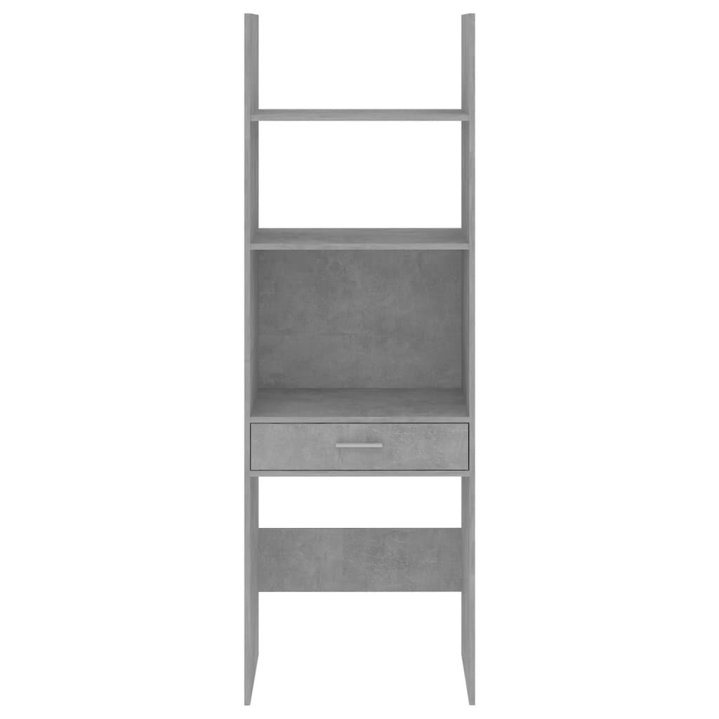 vidaXL Book Cabinet Concrete Grey 60x35x180 cm Engineered Wood