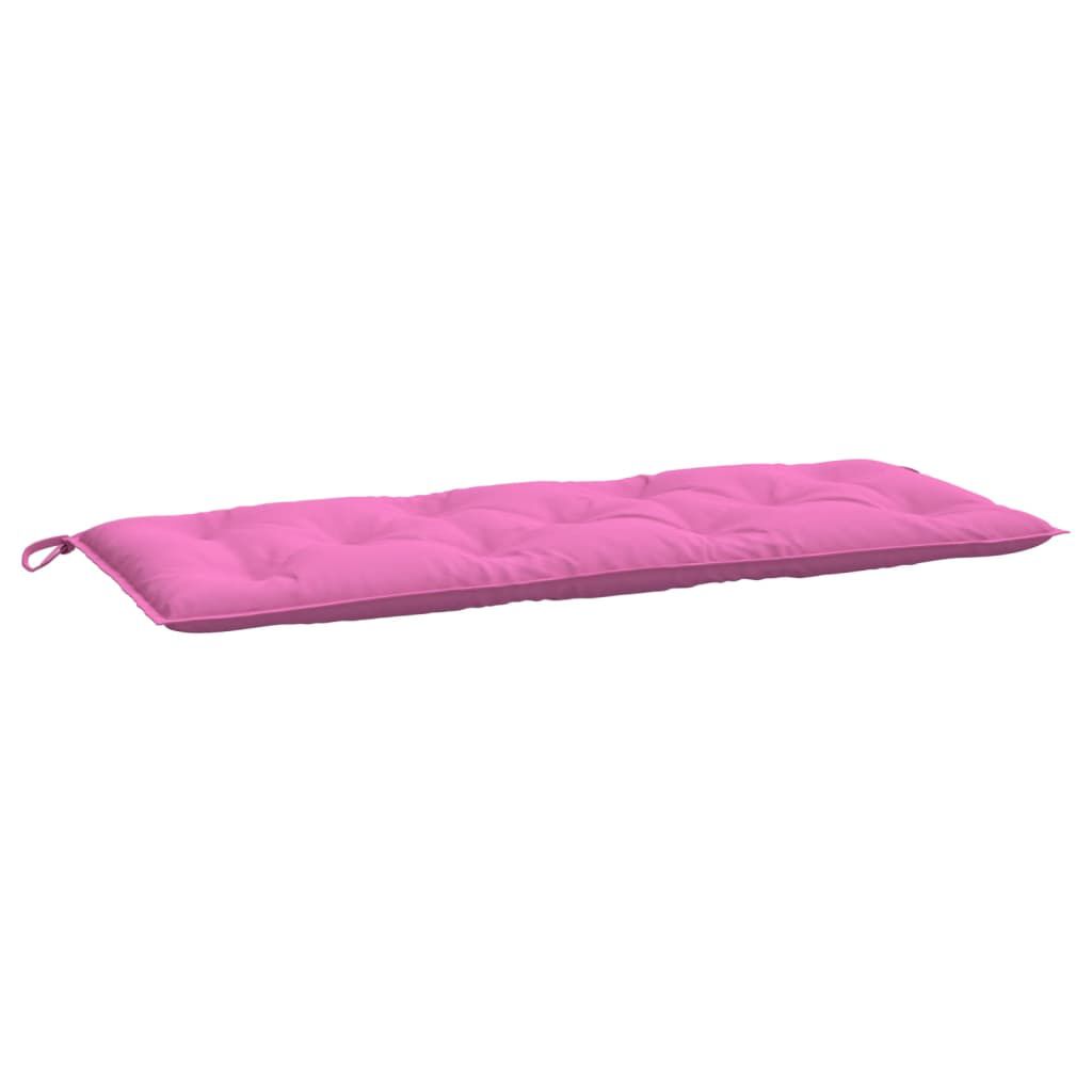 vidaXL Garden Bench Cushions 2pcs Pink 120x50x7cm Fabric