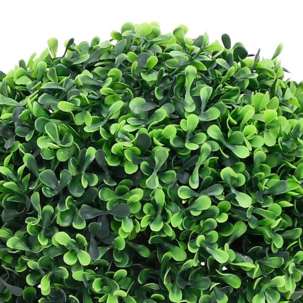 vidaXL Artificial Boxwood Plants 2 pcs with Pots Ball Shaped Green 32 cm