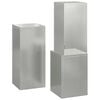 vidaXL Plant Stands 3 pcs Silver 24 x 24 x 75 cm Galvanised steel