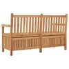 vidaXL Bench with Storage Brown 150 x 60 x 90 cm Solid Teak Wood