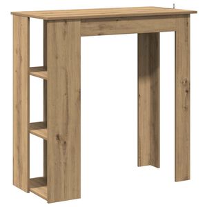 vidaXL Bar Table with Shelf Artisan Oak 102x50x103.5 cm Engineered Wood
