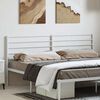 vidaXL Metal Headboard White 180 cm