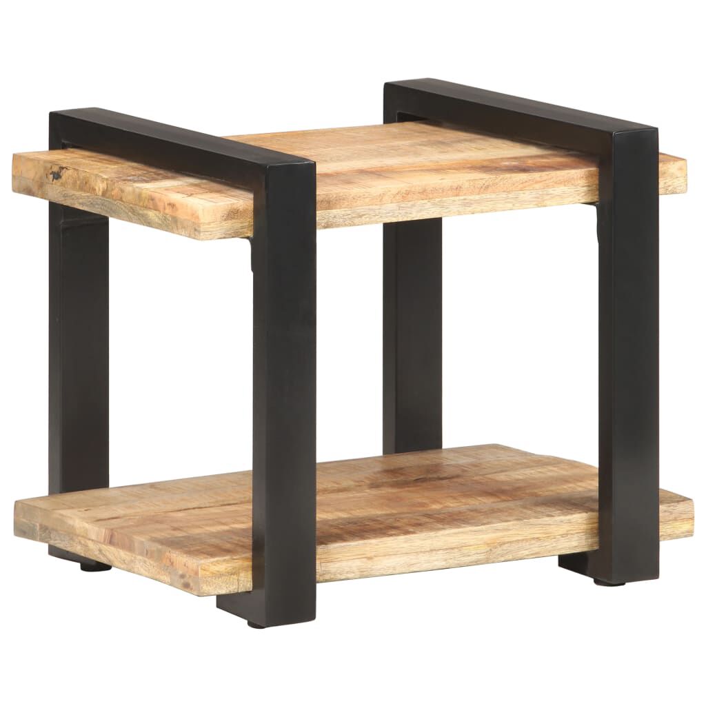 vidaXL Bedside Cabinet 50x40x40 cm Rough Mango Wood