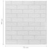 vidaXL 3D Wallpaper Bricks Self-adhesive 40 pcs White