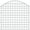 vidaXL Arched Garden Fence Set 77.5x78.5 cm Green