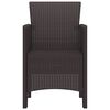 vidaXL Garden Chair 4 pcs Brown 53 x 49 x 85 cm Polypropylene