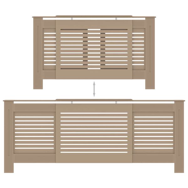 vidaXL MDF Radiator Cover 205 cm