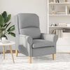 vidaXL Armchair Light grey 76 x 94 x 102 cm Fabric
