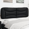 vidaXL Headboard Cushion "Hvar" Black 152 cm Queen Faux Leather