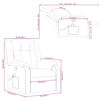 vidaXL Massage Recliner Chair Dark Green Fabric