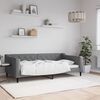 vidaXL Day Bed without Mattress Dark Grey 100x190 cm Fabric