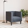 vidaXL Chesterfield Sofa Chair Dark Grey Velvet
