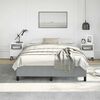 vidaXL Bed Frame without Mattress Light Grey 152x203 cm Queen Fabric