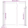 vidaXL Retractable Side Awning White 220x500 cm