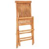 vidaXL 5 Piece Folding Outdoor Dining Set Solid Teak Wood