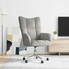 vidaXL Relaxing Chair Light Grey Velvet