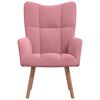 vidaXL Relaxing Chair Pink Velvet