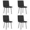 vidaXL Dining Chairs 4 pcs Black Faux Leather