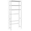 vidaXL 3-Tier Storage Rack over Laundry Machine Silver 69x28x169 cm