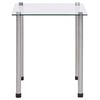 vidaXL Nesting Tables 3 pcs Transparent Tempered Glass