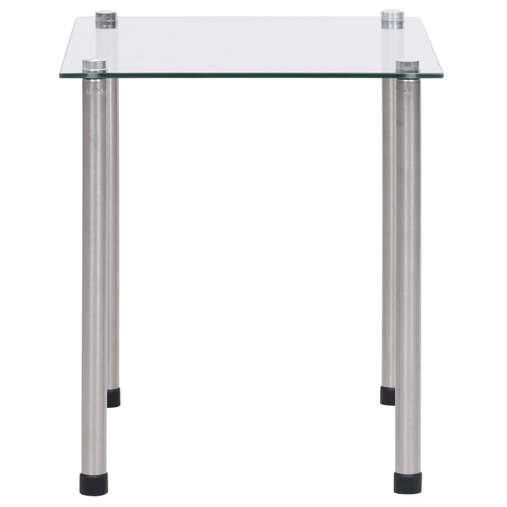 vidaXL Nesting Tables 3 pcs Transparent Tempered Glass