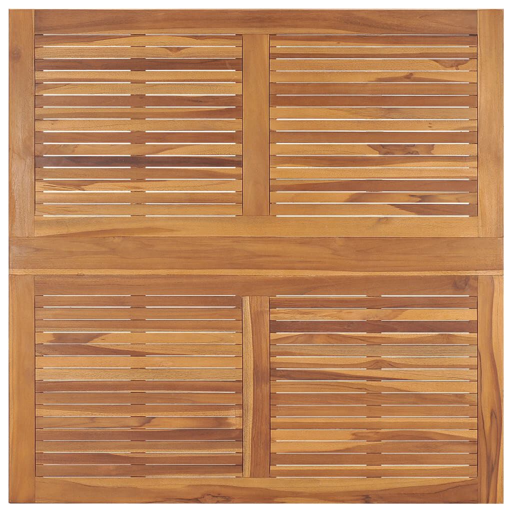 vidaXL 5 Piece Folding Outdoor Dining Set Solid Wood Teak
