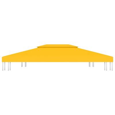 vidaXL 2-Tier Gazebo Top Cover 310 g/m² 4x3 m Yellow