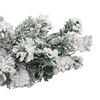 vidaXL Christmas Garland with LEDs&Flocked Snow Green 5 m PVC