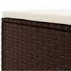 vidaXL 8 Piece Garden Lounge Set with Cushions Brown Poly Rattan