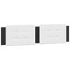 vidaXL Headboard Cushion "Zadar" White and Black 193 cm Faux Leather