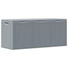 vidaXL Garden Storage Box 270L Grey PP Wood Look