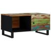vidaXL Coffee Table 80x50x40 cm Solid Wood Reclaimed&Engineered Wood