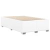 vidaXL Bed Frame without Mattress White Full Faux Leather
