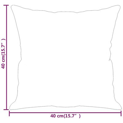 vidaXL Throw Pillows 2 pcs Light Grey 40x40 cm Fabric