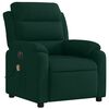 vidaXL Electric Massage Recliner Chair Dark Green Velvet