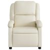 vidaXL Recliner Chair Cream Faux Leather