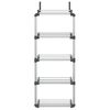 vidaXL Door Organiser with 5 Shelves 52x20x135 cm Aluminium