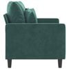 vidaXL 2-Seater Sofa Dark Green 120 cm Velvet