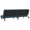 vidaXL 2-Seater Sofa Bed Black Velvet