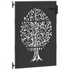 vidaXL Garden Gate 85x125 cm Corten Steel Tree Design