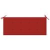 vidaXL Garden Bench with Cushion 120 cm Bamboo