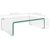 vidaXL TV Stand/Monitor Riser Glass Clear 40x25x11 cm