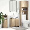 vidaXL Bathroom Cabinet Sonoma Oak 60x33x61 cm Engineered Wood