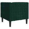 vidaXL Chesterfield Sofa Chair Dark Green Velvet