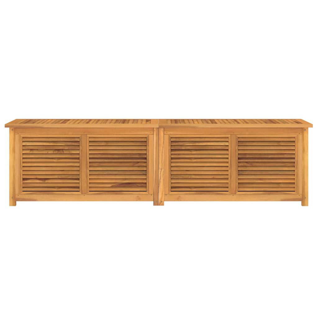 vidaXL Garden Storage Box with Bag 200x50x55 cm Solid Wood Teak