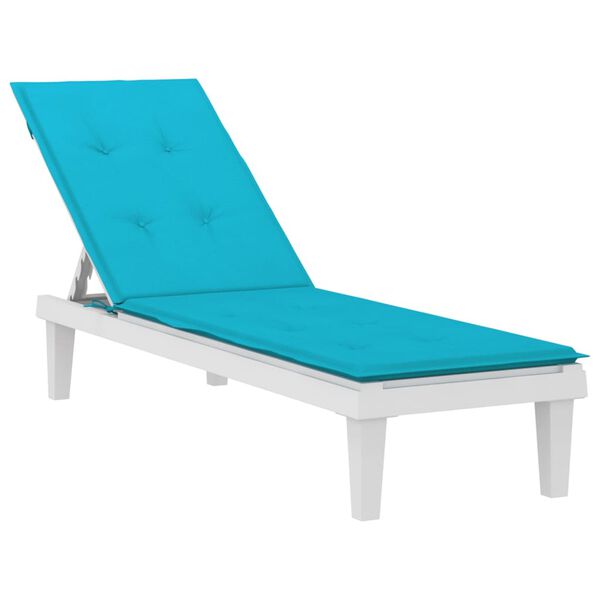 vidaXL Deck Chair Cushion Turquoise Oxford Fabric