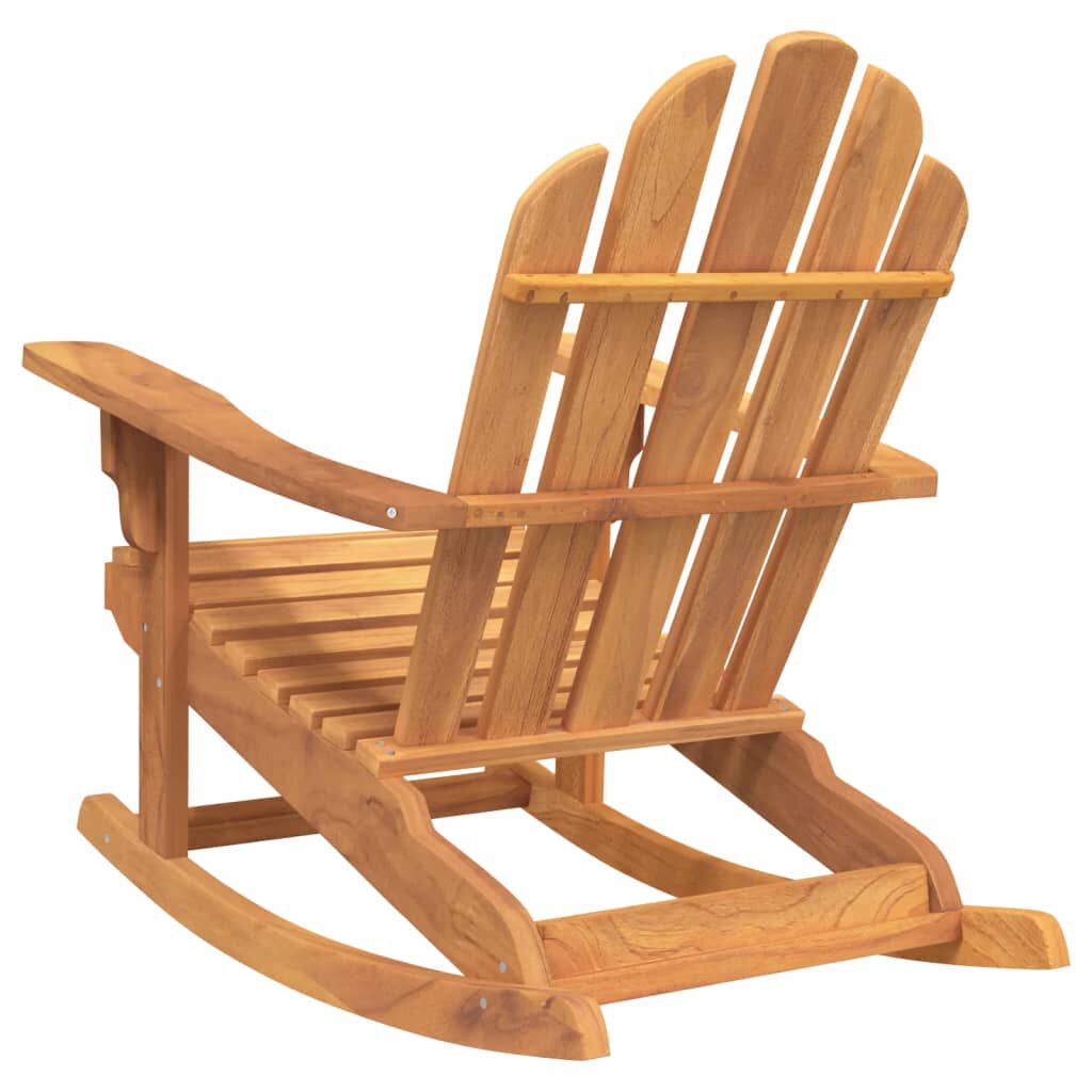 vidaXL Garden Adirondack Rocking Chair 79x100x103 cm Solid Wood Teak