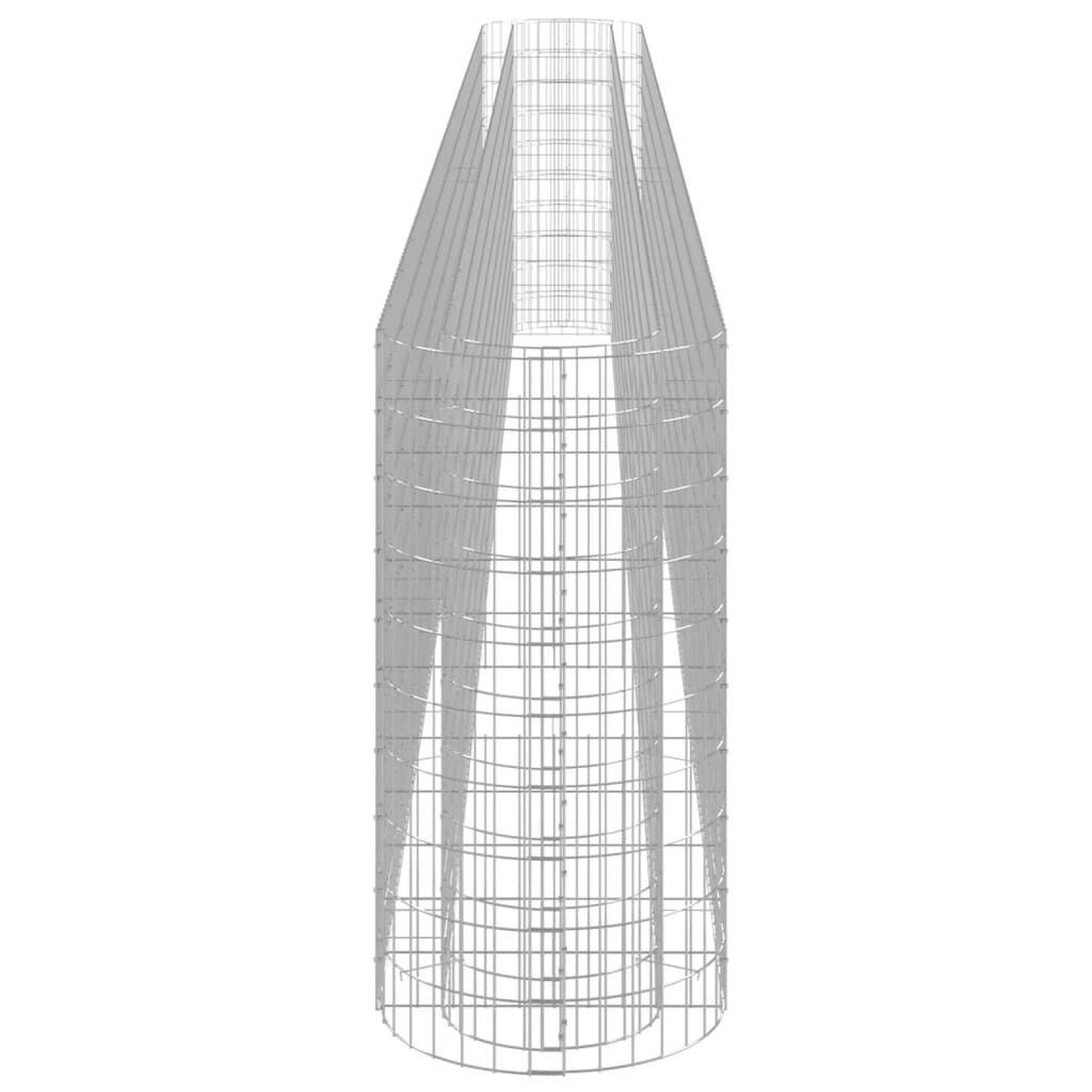 vidaXL Gabion Raised Bed Galvanised Iron 610x50x100 cm