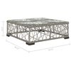vidaXL 10 Piece Garden Lounge Set with Cushions Poly Rattan Grey